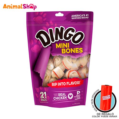 Snacks Para Perro Dingo Mini Huesos 21Un