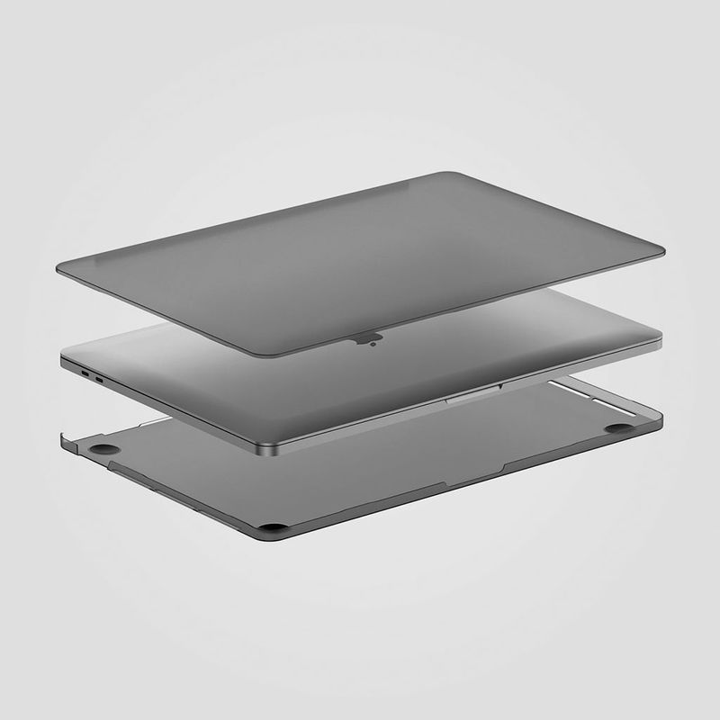 Case-Hard-Shell-para-MacBook-Pro-142--M1-Pro---Max-Wiwu-Space-Gray