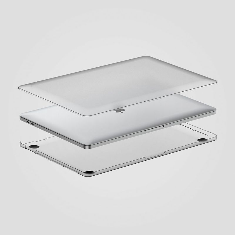 Case-Hard-Shell-para-MacBook-Pro-142--M1-Pro---Max-Wiwu-Transparente-Mate