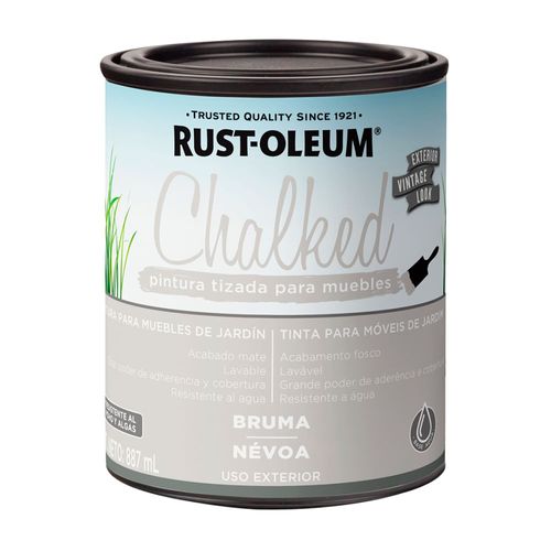 Pintura Tizada Chalked Exterior Bruma Ultra Mate 887ml Rust Oleum