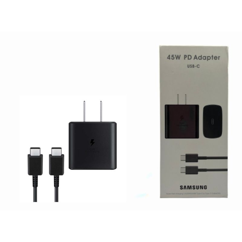 Cargador-Para-Samsung-45W-Tipo-C-a-Tipo-C---Negro