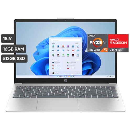 Laptop HP 15-FC0002LA 15.6" AMD Ryzen 5 (7000 series) 16GB 512GB SSD