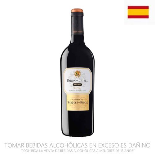 Vino Tinto MARQUES DE RISCAL Baron de Chirel Reserva Botella 750ml