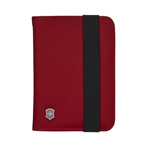 Porta Pasaporte con protección RFDI color rojo, Victorinox