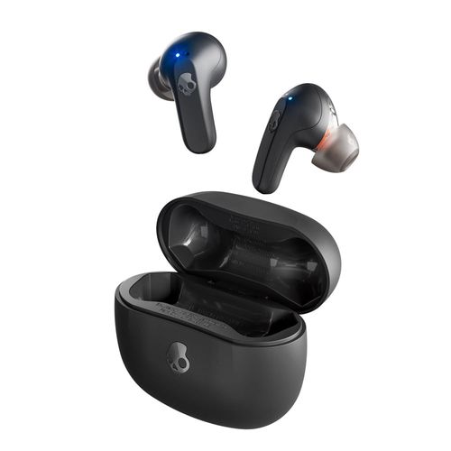 Audífonos bluetooth True Wireless Skullcandy Rail resistente al agua IP55, duración máx. 9 horas, control de música y llamadas, negro