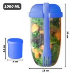 Vaso-Mezclador-Porta-Ensaladas-Frutas-Cereales-Yogurt-con-Tenedor-Azul