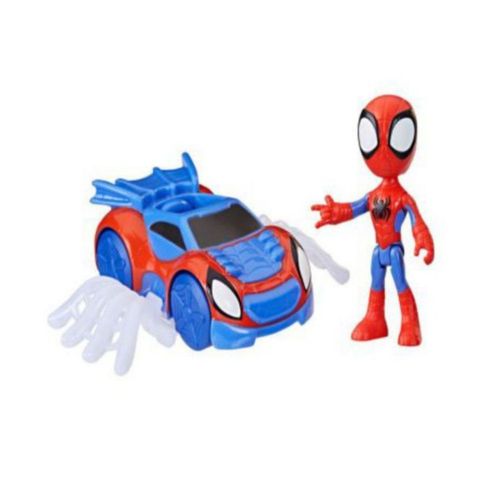 Figura Spidey And His Amazing Friends Spidey Con Vehiculo