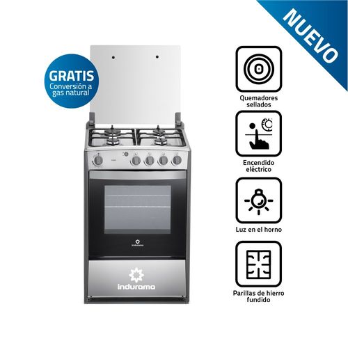 Cocina de Pie Indurama Viena Qz 4 Quemadores Croma