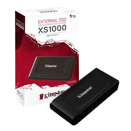 SSD externo Kingston XS1000 1TB, USB 3.2, Gen2
