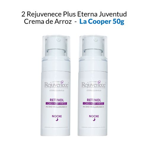 2 Rejuvenece Plus Eterna Juventud Crema de Arroz - La Cooper 50g