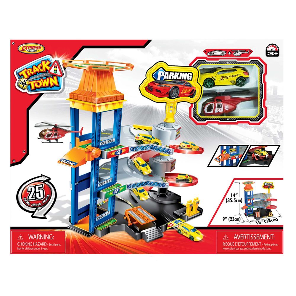 Set De Juego Express Wheels Metro Town Estacionamiento Shopstar