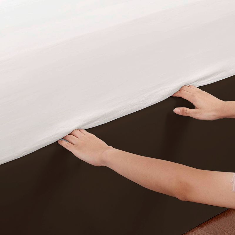 Faldon-de-Tarima-Queen-152cm-X-203cm-Drill-Laterales-Liso-chocolate-30cm