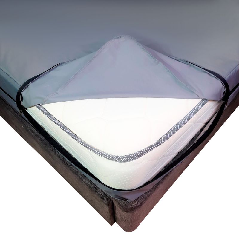 Forro-de-Colchon-1-Plaza-100--Impermeable-con-Cierre-Gris-Claro-35Cm