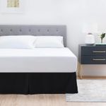 Faldon-de-Tarima-Queen-160cm-X-200cm-Drill-con-Pinzas-Negro-25cm