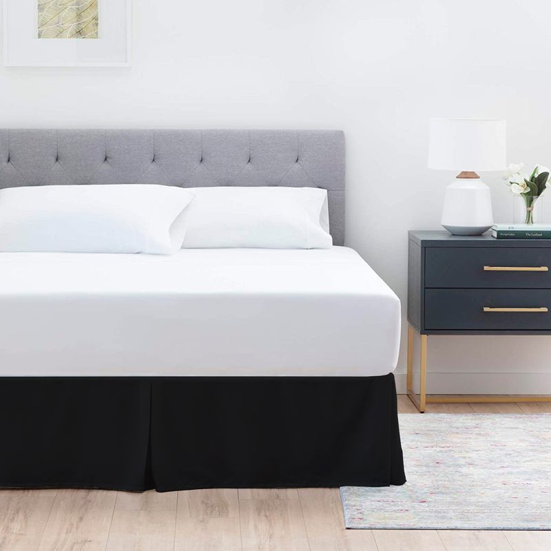 Faldon-de-Tarima-Queen-160cm-X-200cm-Drill-con-Pinzas-Negro-25cm