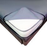Forro-de-Colchon-15-Plazas-100--Impermeable-con-Cierre-Gris-Claro-25Cm