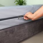 Forro-de-Colchon-15-Plazas-100--Impermeable-con-Cierre-Gris-Claro-25Cm