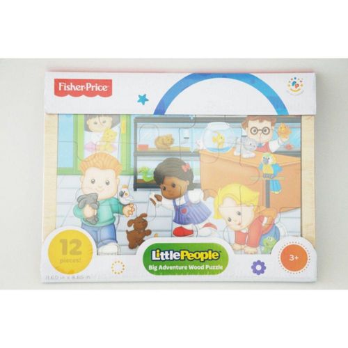 Rompecabezas Madera Fisher Price 12 Piezas Animalitos