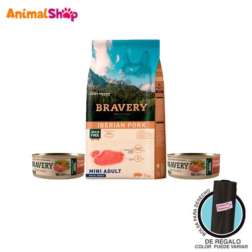 Comida De Perro Adulto Braverycerdo 7 Kg + 2 Lta 80 Gr