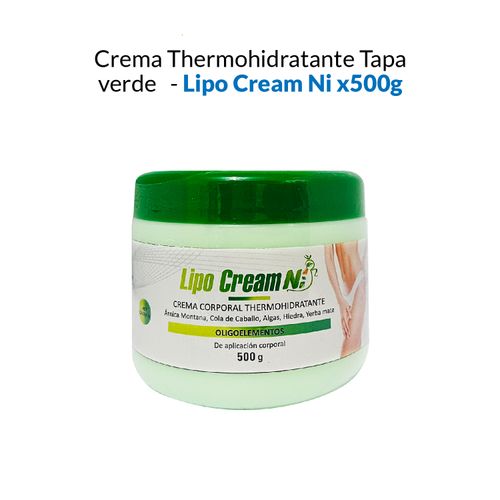 Crema Corporal Thermohidratante Tapa Verde- Lipo Cream Ni 500gr