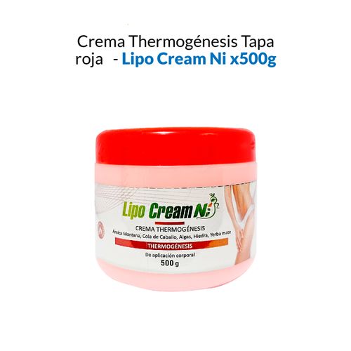 Crema Thermogénesis Tapa roja - Lipo Cream NI 500gr