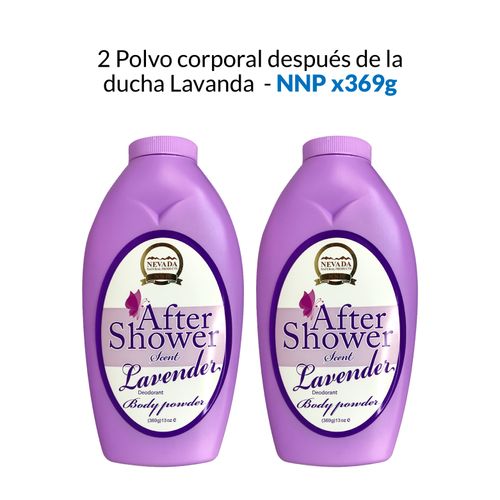 2 Polvo corporal después de la ducha Lavanda - NNP 369gr