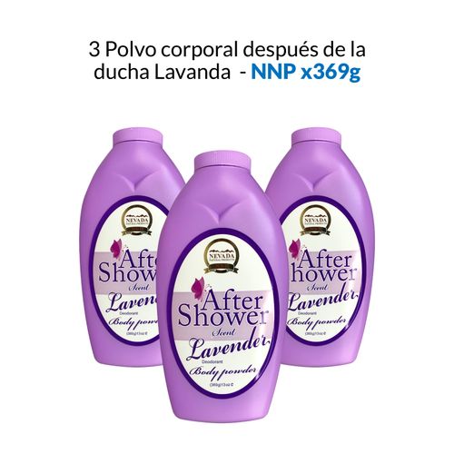 3 Polvo corporal después de la ducha Lavanda - NNP 369gr