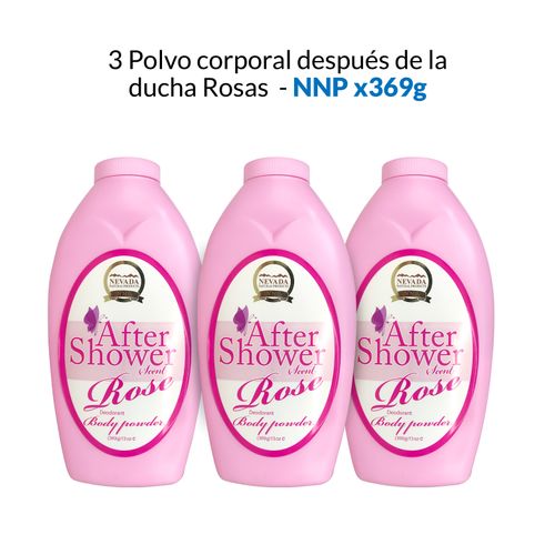 3 Polvo corporal después de la ducha Rosas - NNP 369gr