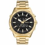 Reloj-Fossil-Brox-BQ2580-Digital-Analogico-Luz-Acero-Inoxidable-Dorado-Negro