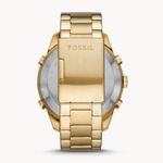 Reloj-Fossil-Brox-BQ2580-Digital-Analogico-Luz-Acero-Inoxidable-Dorado-Negro