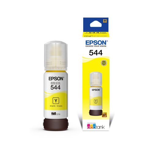 Botella De Tinta Epson T544420-Al, Color Amarillo, Contenido 65ml.