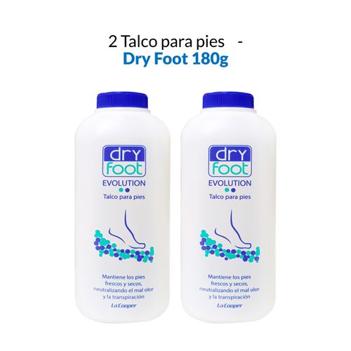 2 Talco para pies - Dry Foot 180g