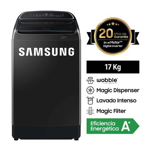 Invierte en Limpieza con Samsung WA17T6260BV La lavadora que te permitirá ahorrar tiempo y esfuerzo