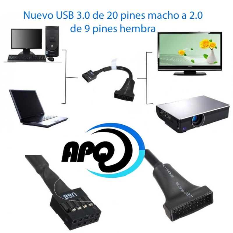 Adaptador-de-Placa-USB-30-de-20-Pines-Macho-a-20-9-Pines-Hembra