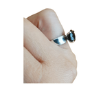 Anillo-Plata-950-ZEFORA---joyeria-de-compromiso-mujer-circon-Negro-TALLA-6-