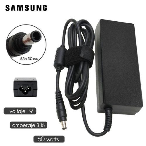 Cargador Laptop Samsung 19V 3-16A 5-5x3-0mm 60W