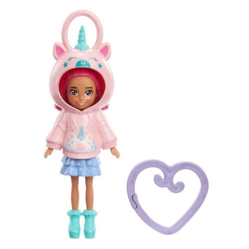 Muñeca Polly Pocket Hoodie Amigos Unicornio