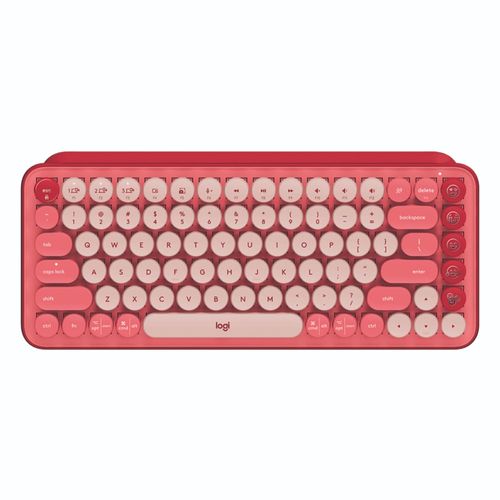 Teclado Logitech Pop Keys Multi-Device Bluetooth Coral Rose