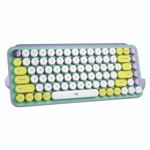 Teclado Logitech Pop Keys Multi-Device Wireless/Bt Cosmos Lavanda