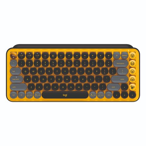 Teclado Logitech Pop Keys Multi-Device Wireless/Bt Yellow