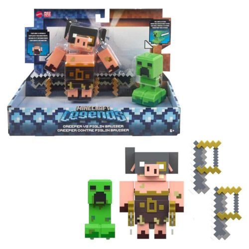 Figura Minecraft Fidget Creeper Vs Piglin Feroz