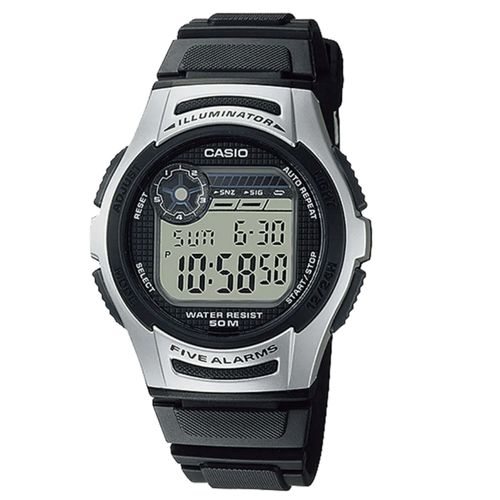 Reloj Deportivo Digital para Hombre Casio con Correa de Resina Negra W213-1AV
