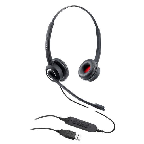 Auricular Biaural con USB y Cancelador de Ruido VT6300