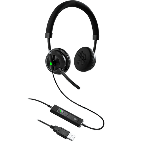 Auricular biaural VT8200 con cable USB