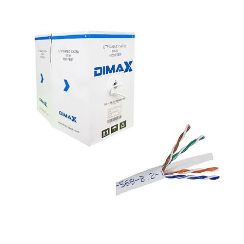 Cable red internet cctv Utp Dimax Cat.5e Económico DC1-5E-305B24CCA