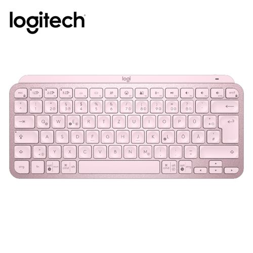 Teclado Logitech Mx Keys Mini Multi-Device Bt Iluminado Rosado
