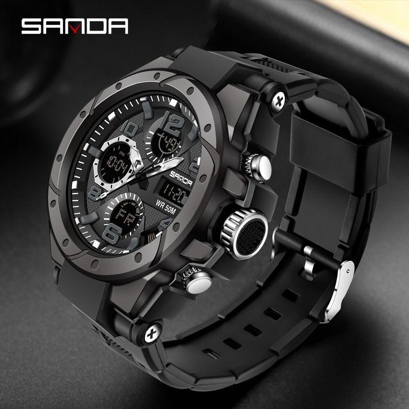 Reloj-Deportivo-SANDA-6008-Negro-Cuarzo-Dual-Timer