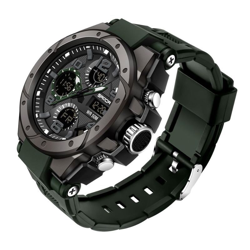 Reloj-Deportivo-SANDA-6008-Verde-Cuarzo-Dual-Timer