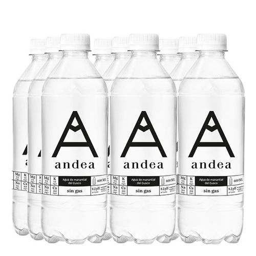 Agua Manantial ANDEA Sin Gas 12 Pack Botella 600ml