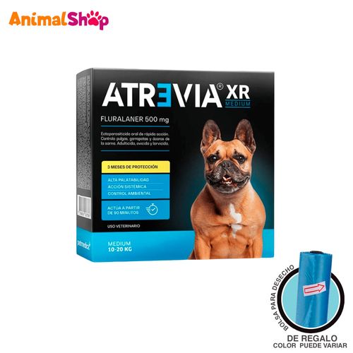 Atrevia Xr Medium 500Mg X 4 Tab - Perros De 10 A 20Kg